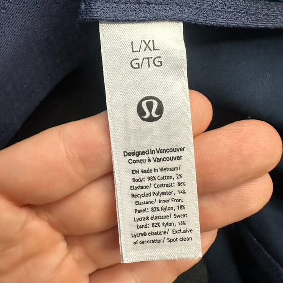 Lululemon Classic Ball Cap Adjustable "Meet You Courtside" NWT L/XL (TRNV/WHT) - Picture 8 of 11